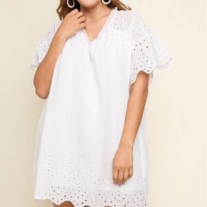 Lace White Dress